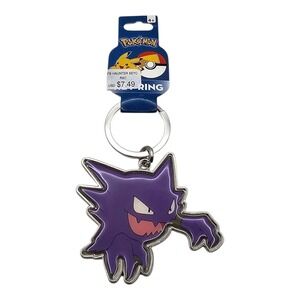 Pokemon Key Chain Tomy Licensed Haunter Keychain 2.5" Metal Mascot New